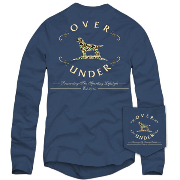 Old School Camo Logo Long Sleeve Tee  Over Under Clothing - Tide and Peak  Outfitters