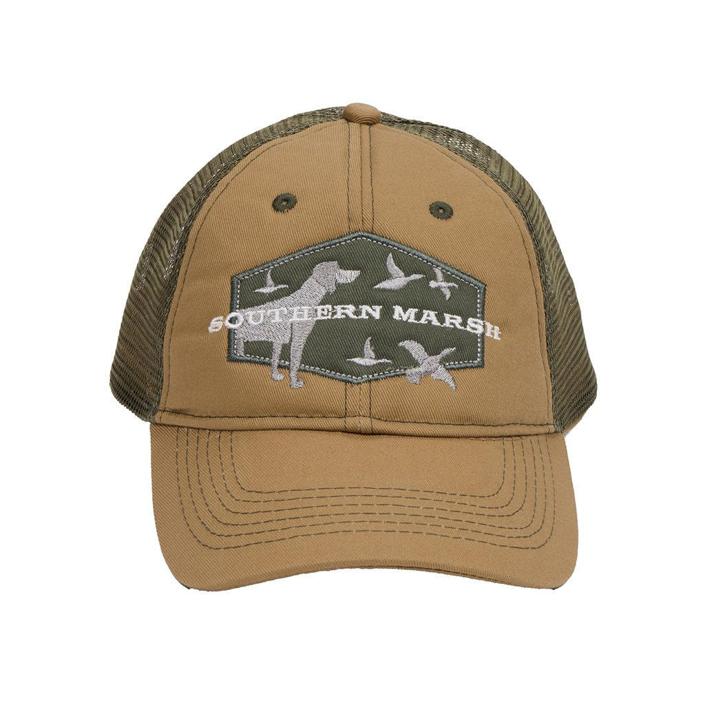 Hunting Dog Trucker Hat  Southern Marsh - Tide and Peak Outfitters