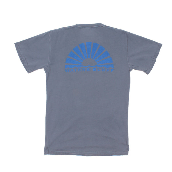 Waters Bluff Logo Tee in Granite