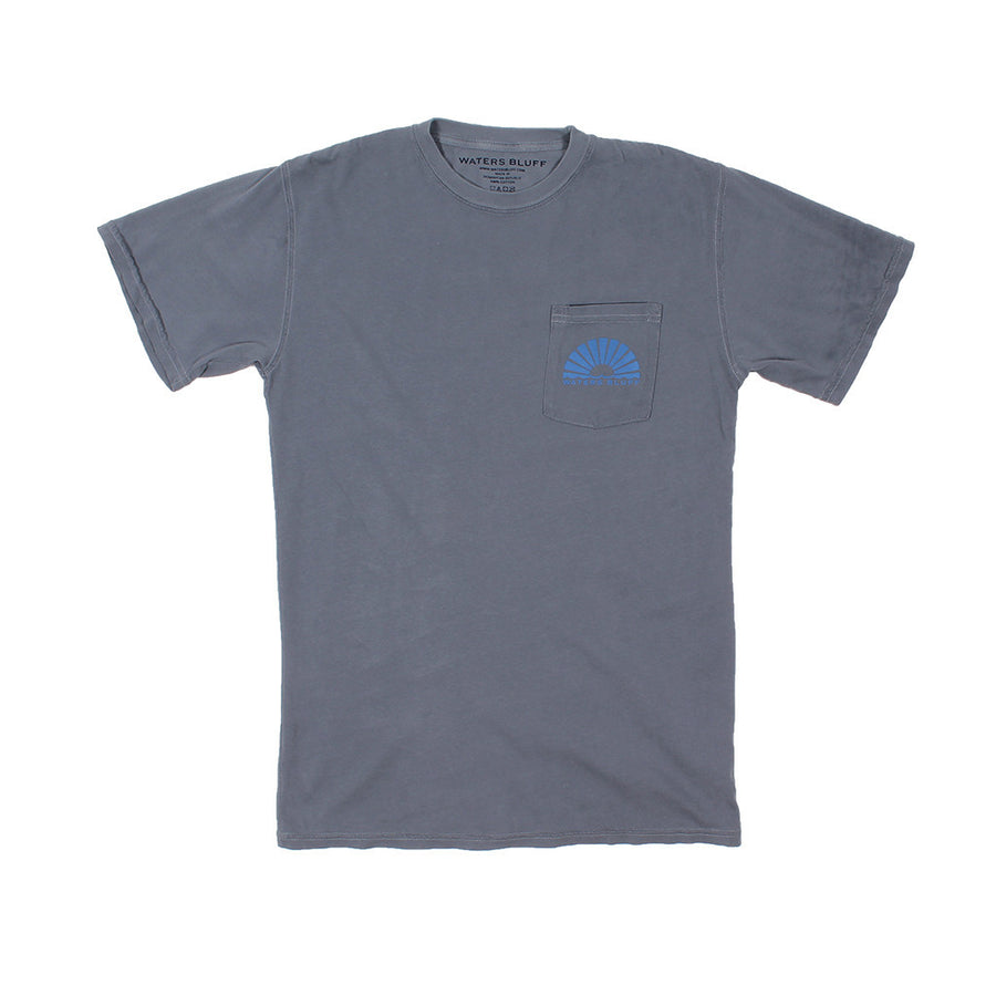 Waters Bluff Logo Tee in Granite