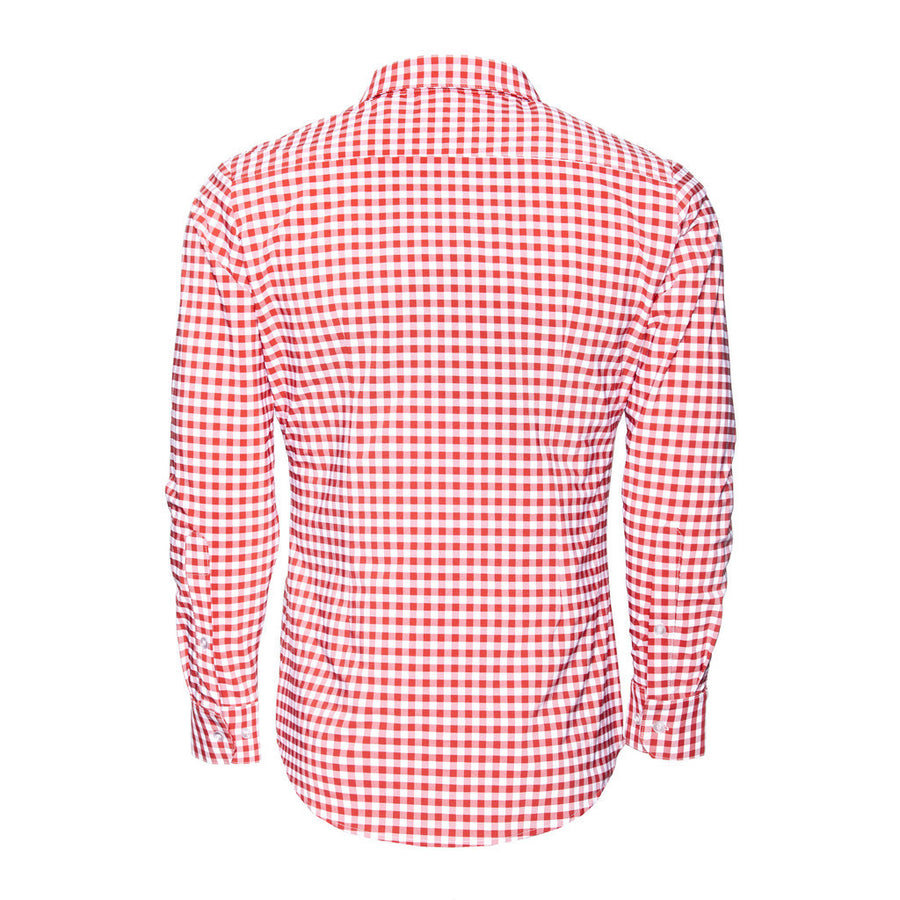 The "Hatteras" Checked Dress Shirt in Red   