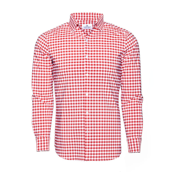 The "Hatteras" Checked Dress Shirt in Red   