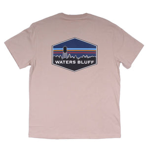 Midnight Tower Simple Pocket Tee in Nude by Waters Bluff