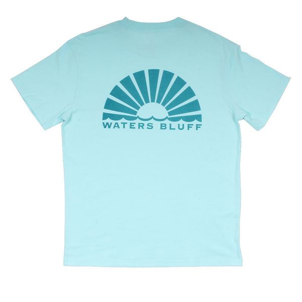 Logo Simple Pocket Tee in Mint by Waters Bluff