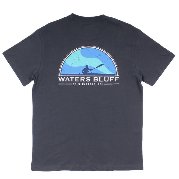 Paddler Simple Pocket Tee in Bluff Grey by Waters Bluff