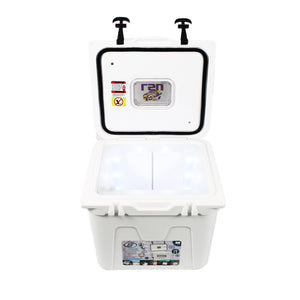 Louisiana State University Cooler 32qt in White by Lit Coolers  - 2