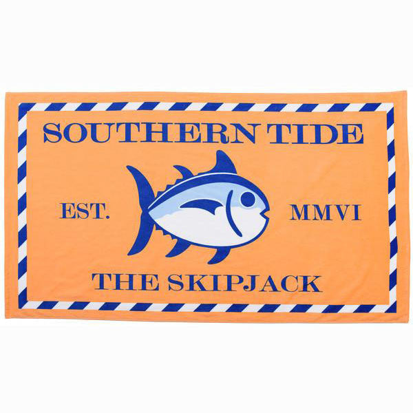 Skipjack Beach Towel in Coral Beach by Southern Tide