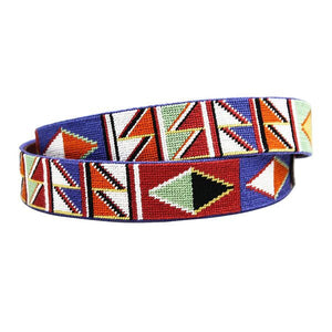 Maasai Needlepoint Belt   