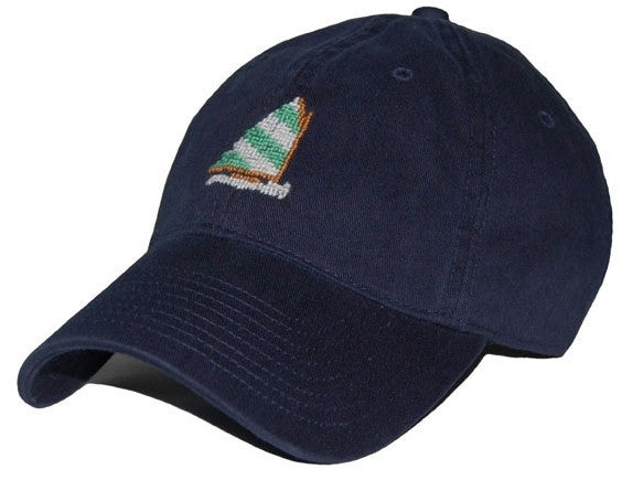 Rainbow Fleet Needlepoint Hat in Navy  