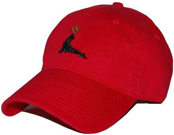 Goslings Needlepoint Hat in Red   