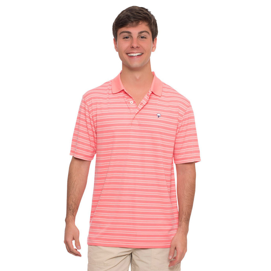 Savannah Performance Polo in Salmon Rose  The   - 1