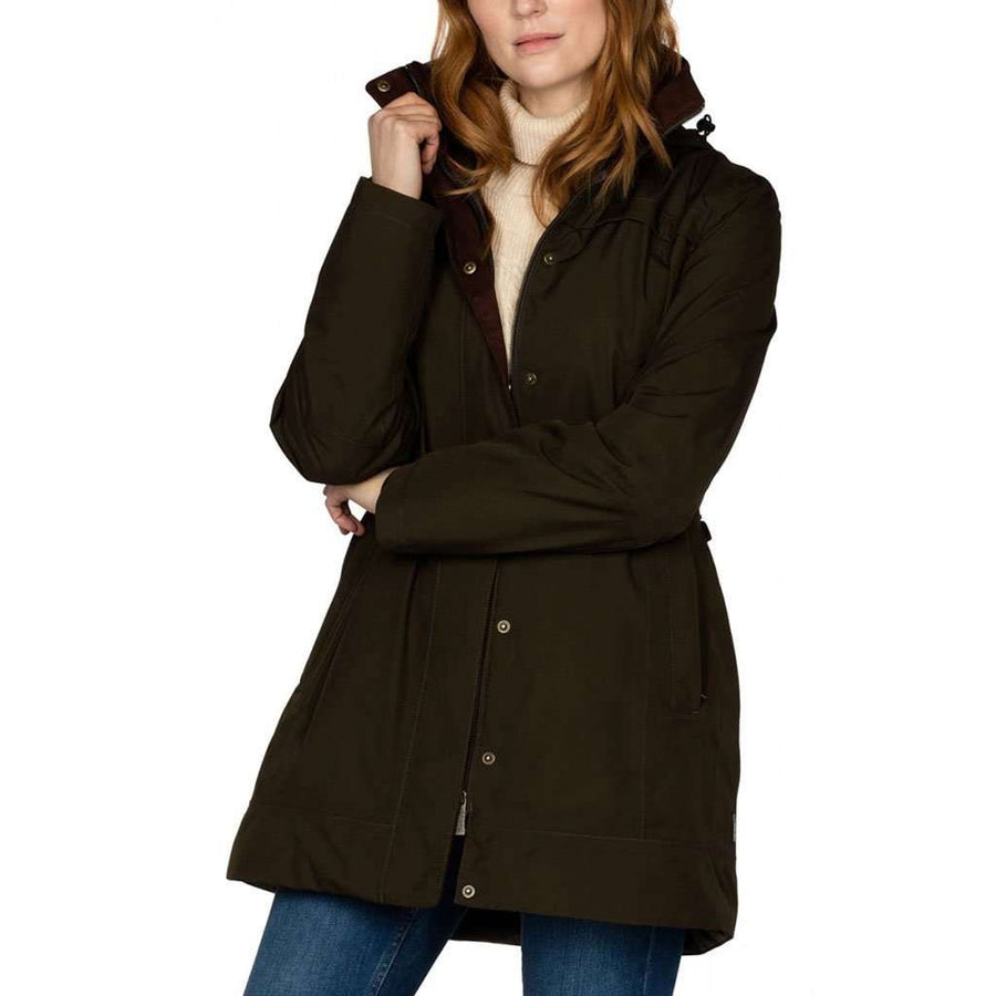 Dubarry of Ireland Leopardstown Women's Gore-Tex Coat in Olive by Dubarry of Ireland